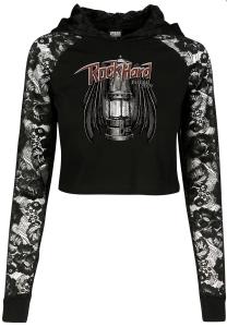 Metal Attack Merch Shop - Rock Hard Festival 2019 - Girlie Shirt Skull Spitze Langarm